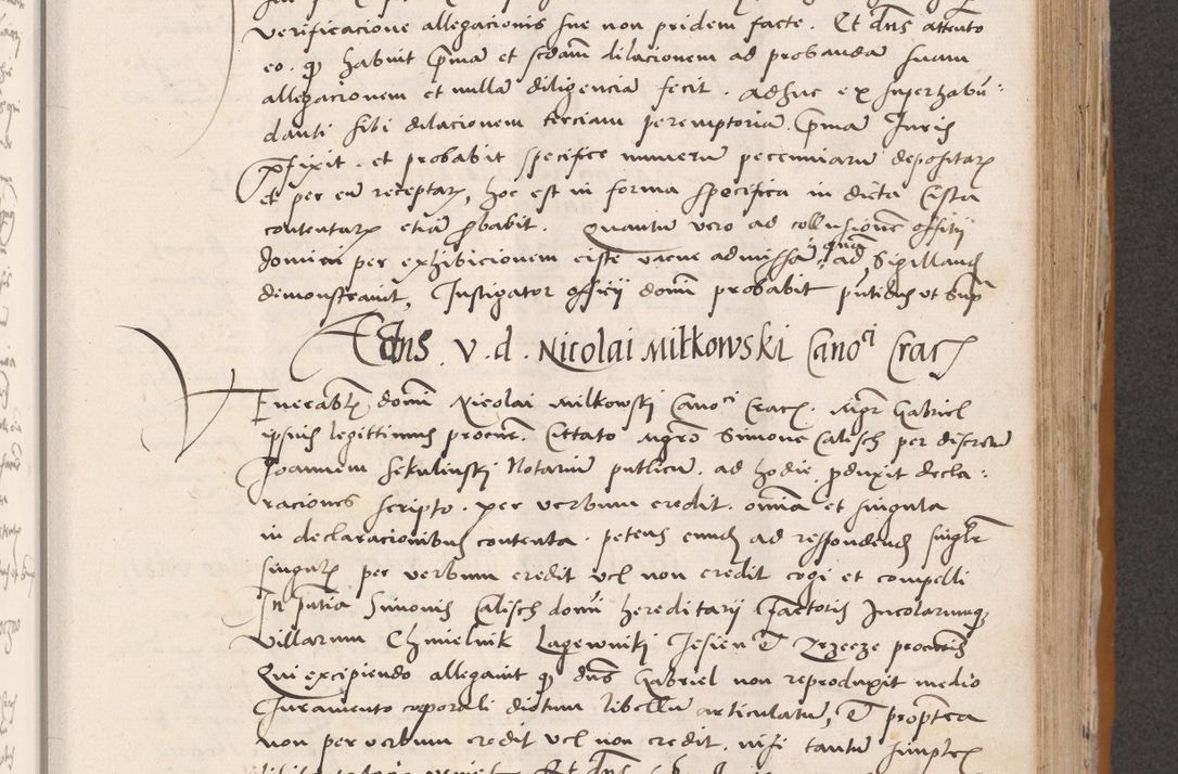 Zdjęcie nr 351 dla obiektu archiwalnego: Acta actorum coram reverendo patre domino Benedicto Isdbienski cancellario Gnesnesi, canonico et reverendissimi in Christo patris et domini domini Petri Dei gratia archiepiscopi Gnesnensis et episcopi Cracoviensis sedisque apostolice legati nati et primatis Regni Polonie, vicarioque in spiritualibus generali Cracoviensi ad annum Domini millesimum quingentisimum quadragesimum primum, cuius indictio est quatuordecima, pontificatus sanctissimi in Christo patris et domini nostri domini Pauli divina providencia pape tercii, anno ipsius septimo, feliciter continuantur. Dii cepta secundent