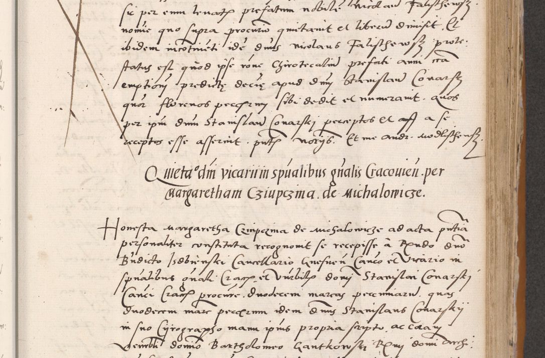 Zdjęcie nr 347 dla obiektu archiwalnego: Acta actorum coram reverendo patre domino Benedicto Isdbienski cancellario Gnesnesi, canonico et reverendissimi in Christo patris et domini domini Petri Dei gratia archiepiscopi Gnesnensis et episcopi Cracoviensis sedisque apostolice legati nati et primatis Regni Polonie, vicarioque in spiritualibus generali Cracoviensi ad annum Domini millesimum quingentisimum quadragesimum primum, cuius indictio est quatuordecima, pontificatus sanctissimi in Christo patris et domini nostri domini Pauli divina providencia pape tercii, anno ipsius septimo, feliciter continuantur. Dii cepta secundent