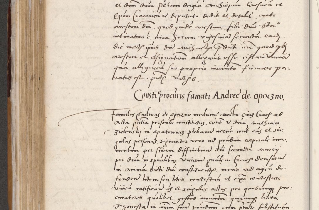 Zdjęcie nr 346 dla obiektu archiwalnego: Acta actorum coram reverendo patre domino Benedicto Isdbienski cancellario Gnesnesi, canonico et reverendissimi in Christo patris et domini domini Petri Dei gratia archiepiscopi Gnesnensis et episcopi Cracoviensis sedisque apostolice legati nati et primatis Regni Polonie, vicarioque in spiritualibus generali Cracoviensi ad annum Domini millesimum quingentisimum quadragesimum primum, cuius indictio est quatuordecima, pontificatus sanctissimi in Christo patris et domini nostri domini Pauli divina providencia pape tercii, anno ipsius septimo, feliciter continuantur. Dii cepta secundent