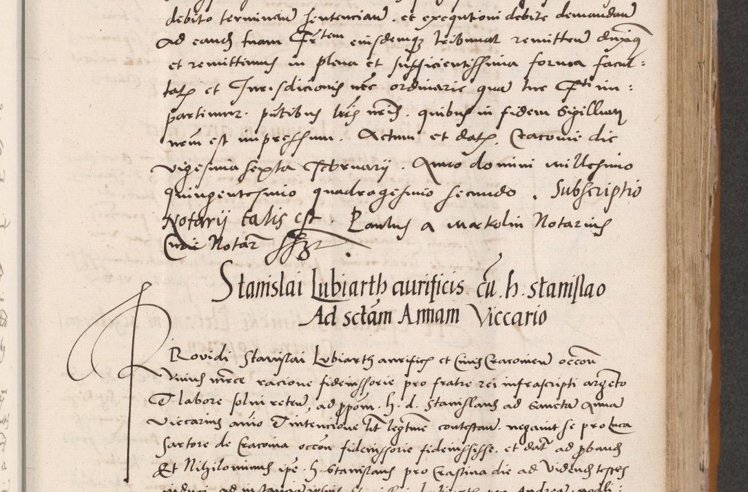 Zdjęcie nr 329 dla obiektu archiwalnego: Acta actorum coram reverendo patre domino Benedicto Isdbienski cancellario Gnesnesi, canonico et reverendissimi in Christo patris et domini domini Petri Dei gratia archiepiscopi Gnesnensis et episcopi Cracoviensis sedisque apostolice legati nati et primatis Regni Polonie, vicarioque in spiritualibus generali Cracoviensi ad annum Domini millesimum quingentisimum quadragesimum primum, cuius indictio est quatuordecima, pontificatus sanctissimi in Christo patris et domini nostri domini Pauli divina providencia pape tercii, anno ipsius septimo, feliciter continuantur. Dii cepta secundent