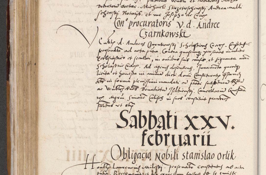 Zdjęcie nr 322 dla obiektu archiwalnego: Acta actorum coram reverendo patre domino Benedicto Isdbienski cancellario Gnesnesi, canonico et reverendissimi in Christo patris et domini domini Petri Dei gratia archiepiscopi Gnesnensis et episcopi Cracoviensis sedisque apostolice legati nati et primatis Regni Polonie, vicarioque in spiritualibus generali Cracoviensi ad annum Domini millesimum quingentisimum quadragesimum primum, cuius indictio est quatuordecima, pontificatus sanctissimi in Christo patris et domini nostri domini Pauli divina providencia pape tercii, anno ipsius septimo, feliciter continuantur. Dii cepta secundent