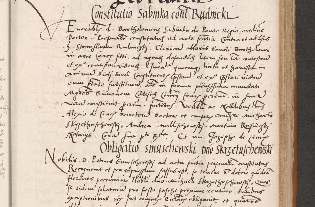 Zdjęcie nr 319 dla obiektu archiwalnego: Acta actorum coram reverendo patre domino Benedicto Isdbienski cancellario Gnesnesi, canonico et reverendissimi in Christo patris et domini domini Petri Dei gratia archiepiscopi Gnesnensis et episcopi Cracoviensis sedisque apostolice legati nati et primatis Regni Polonie, vicarioque in spiritualibus generali Cracoviensi ad annum Domini millesimum quingentisimum quadragesimum primum, cuius indictio est quatuordecima, pontificatus sanctissimi in Christo patris et domini nostri domini Pauli divina providencia pape tercii, anno ipsius septimo, feliciter continuantur. Dii cepta secundent