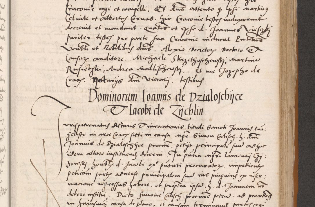 Zdjęcie nr 315 dla obiektu archiwalnego: Acta actorum coram reverendo patre domino Benedicto Isdbienski cancellario Gnesnesi, canonico et reverendissimi in Christo patris et domini domini Petri Dei gratia archiepiscopi Gnesnensis et episcopi Cracoviensis sedisque apostolice legati nati et primatis Regni Polonie, vicarioque in spiritualibus generali Cracoviensi ad annum Domini millesimum quingentisimum quadragesimum primum, cuius indictio est quatuordecima, pontificatus sanctissimi in Christo patris et domini nostri domini Pauli divina providencia pape tercii, anno ipsius septimo, feliciter continuantur. Dii cepta secundent