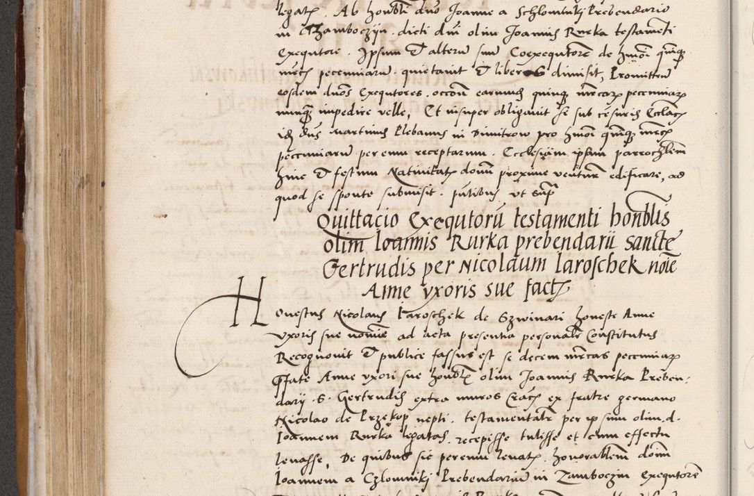 Zdjęcie nr 304 dla obiektu archiwalnego: Acta actorum coram reverendo patre domino Benedicto Isdbienski cancellario Gnesnesi, canonico et reverendissimi in Christo patris et domini domini Petri Dei gratia archiepiscopi Gnesnensis et episcopi Cracoviensis sedisque apostolice legati nati et primatis Regni Polonie, vicarioque in spiritualibus generali Cracoviensi ad annum Domini millesimum quingentisimum quadragesimum primum, cuius indictio est quatuordecima, pontificatus sanctissimi in Christo patris et domini nostri domini Pauli divina providencia pape tercii, anno ipsius septimo, feliciter continuantur. Dii cepta secundent