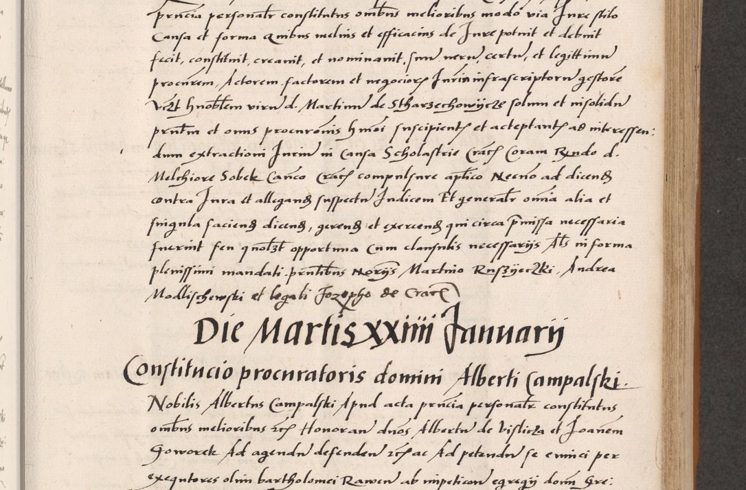 Zdjęcie nr 283 dla obiektu archiwalnego: Acta actorum coram reverendo patre domino Benedicto Isdbienski cancellario Gnesnesi, canonico et reverendissimi in Christo patris et domini domini Petri Dei gratia archiepiscopi Gnesnensis et episcopi Cracoviensis sedisque apostolice legati nati et primatis Regni Polonie, vicarioque in spiritualibus generali Cracoviensi ad annum Domini millesimum quingentisimum quadragesimum primum, cuius indictio est quatuordecima, pontificatus sanctissimi in Christo patris et domini nostri domini Pauli divina providencia pape tercii, anno ipsius septimo, feliciter continuantur. Dii cepta secundent