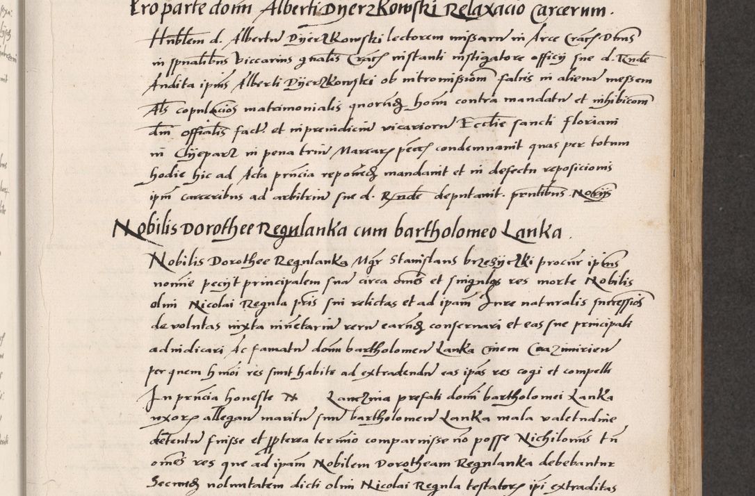 Zdjęcie nr 279 dla obiektu archiwalnego: Acta actorum coram reverendo patre domino Benedicto Isdbienski cancellario Gnesnesi, canonico et reverendissimi in Christo patris et domini domini Petri Dei gratia archiepiscopi Gnesnensis et episcopi Cracoviensis sedisque apostolice legati nati et primatis Regni Polonie, vicarioque in spiritualibus generali Cracoviensi ad annum Domini millesimum quingentisimum quadragesimum primum, cuius indictio est quatuordecima, pontificatus sanctissimi in Christo patris et domini nostri domini Pauli divina providencia pape tercii, anno ipsius septimo, feliciter continuantur. Dii cepta secundent