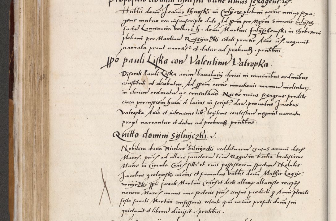 Zdjęcie nr 278 dla obiektu archiwalnego: Acta actorum coram reverendo patre domino Benedicto Isdbienski cancellario Gnesnesi, canonico et reverendissimi in Christo patris et domini domini Petri Dei gratia archiepiscopi Gnesnensis et episcopi Cracoviensis sedisque apostolice legati nati et primatis Regni Polonie, vicarioque in spiritualibus generali Cracoviensi ad annum Domini millesimum quingentisimum quadragesimum primum, cuius indictio est quatuordecima, pontificatus sanctissimi in Christo patris et domini nostri domini Pauli divina providencia pape tercii, anno ipsius septimo, feliciter continuantur. Dii cepta secundent