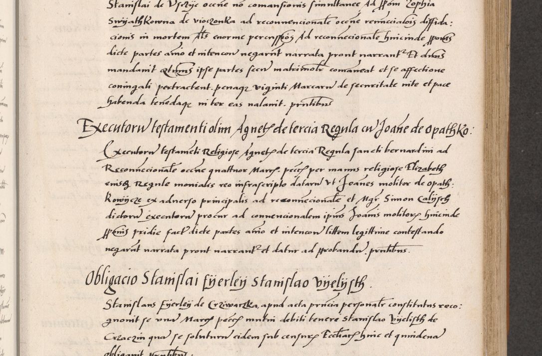 Zdjęcie nr 275 dla obiektu archiwalnego: Acta actorum coram reverendo patre domino Benedicto Isdbienski cancellario Gnesnesi, canonico et reverendissimi in Christo patris et domini domini Petri Dei gratia archiepiscopi Gnesnensis et episcopi Cracoviensis sedisque apostolice legati nati et primatis Regni Polonie, vicarioque in spiritualibus generali Cracoviensi ad annum Domini millesimum quingentisimum quadragesimum primum, cuius indictio est quatuordecima, pontificatus sanctissimi in Christo patris et domini nostri domini Pauli divina providencia pape tercii, anno ipsius septimo, feliciter continuantur. Dii cepta secundent
