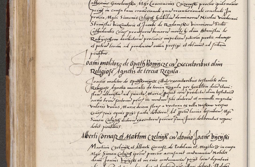 Zdjęcie nr 272 dla obiektu archiwalnego: Acta actorum coram reverendo patre domino Benedicto Isdbienski cancellario Gnesnesi, canonico et reverendissimi in Christo patris et domini domini Petri Dei gratia archiepiscopi Gnesnensis et episcopi Cracoviensis sedisque apostolice legati nati et primatis Regni Polonie, vicarioque in spiritualibus generali Cracoviensi ad annum Domini millesimum quingentisimum quadragesimum primum, cuius indictio est quatuordecima, pontificatus sanctissimi in Christo patris et domini nostri domini Pauli divina providencia pape tercii, anno ipsius septimo, feliciter continuantur. Dii cepta secundent
