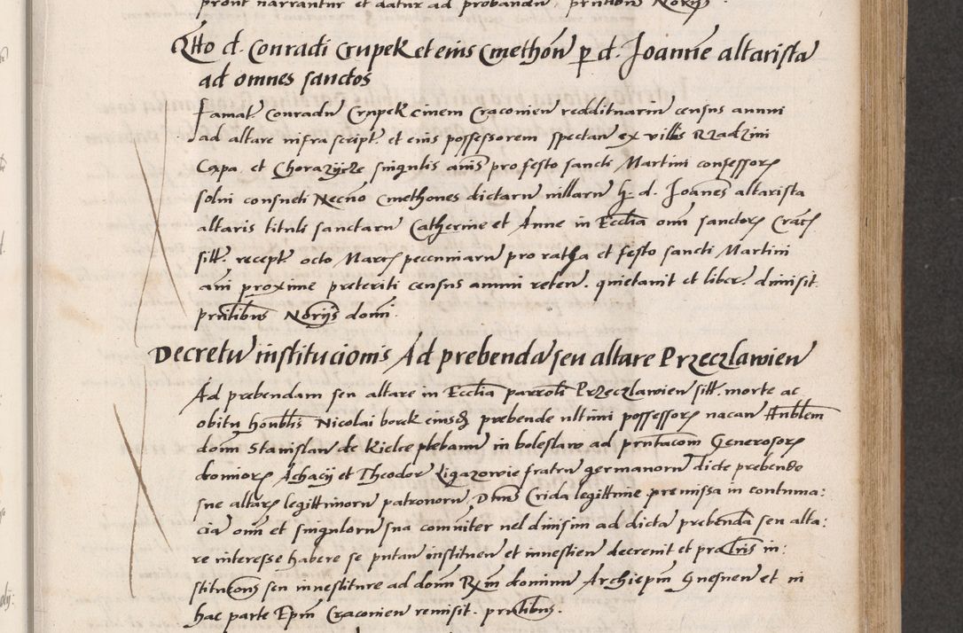 Zdjęcie nr 267 dla obiektu archiwalnego: Acta actorum coram reverendo patre domino Benedicto Isdbienski cancellario Gnesnesi, canonico et reverendissimi in Christo patris et domini domini Petri Dei gratia archiepiscopi Gnesnensis et episcopi Cracoviensis sedisque apostolice legati nati et primatis Regni Polonie, vicarioque in spiritualibus generali Cracoviensi ad annum Domini millesimum quingentisimum quadragesimum primum, cuius indictio est quatuordecima, pontificatus sanctissimi in Christo patris et domini nostri domini Pauli divina providencia pape tercii, anno ipsius septimo, feliciter continuantur. Dii cepta secundent
