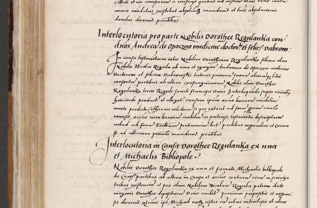 Zdjęcie nr 268 dla obiektu archiwalnego: Acta actorum coram reverendo patre domino Benedicto Isdbienski cancellario Gnesnesi, canonico et reverendissimi in Christo patris et domini domini Petri Dei gratia archiepiscopi Gnesnensis et episcopi Cracoviensis sedisque apostolice legati nati et primatis Regni Polonie, vicarioque in spiritualibus generali Cracoviensi ad annum Domini millesimum quingentisimum quadragesimum primum, cuius indictio est quatuordecima, pontificatus sanctissimi in Christo patris et domini nostri domini Pauli divina providencia pape tercii, anno ipsius septimo, feliciter continuantur. Dii cepta secundent