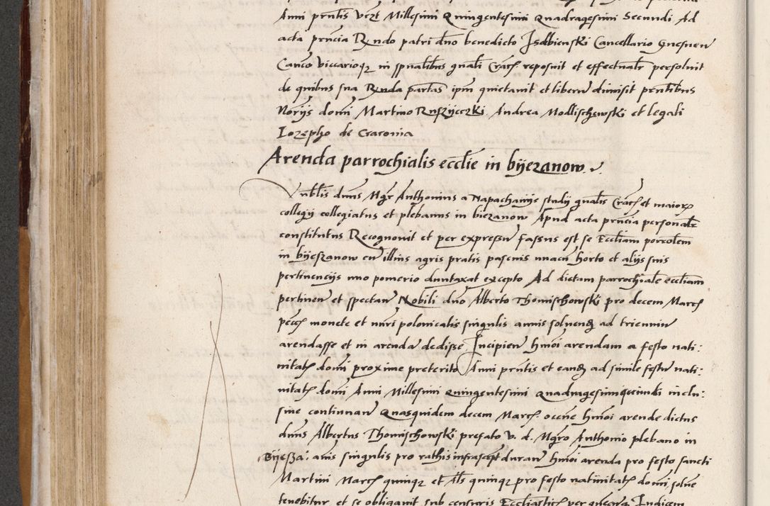 Zdjęcie nr 264 dla obiektu archiwalnego: Acta actorum coram reverendo patre domino Benedicto Isdbienski cancellario Gnesnesi, canonico et reverendissimi in Christo patris et domini domini Petri Dei gratia archiepiscopi Gnesnensis et episcopi Cracoviensis sedisque apostolice legati nati et primatis Regni Polonie, vicarioque in spiritualibus generali Cracoviensi ad annum Domini millesimum quingentisimum quadragesimum primum, cuius indictio est quatuordecima, pontificatus sanctissimi in Christo patris et domini nostri domini Pauli divina providencia pape tercii, anno ipsius septimo, feliciter continuantur. Dii cepta secundent