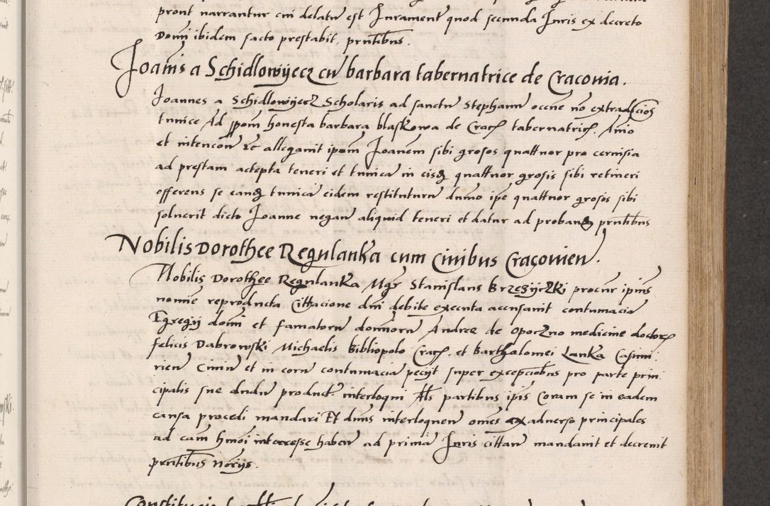 Zdjęcie nr 261 dla obiektu archiwalnego: Acta actorum coram reverendo patre domino Benedicto Isdbienski cancellario Gnesnesi, canonico et reverendissimi in Christo patris et domini domini Petri Dei gratia archiepiscopi Gnesnensis et episcopi Cracoviensis sedisque apostolice legati nati et primatis Regni Polonie, vicarioque in spiritualibus generali Cracoviensi ad annum Domini millesimum quingentisimum quadragesimum primum, cuius indictio est quatuordecima, pontificatus sanctissimi in Christo patris et domini nostri domini Pauli divina providencia pape tercii, anno ipsius septimo, feliciter continuantur. Dii cepta secundent