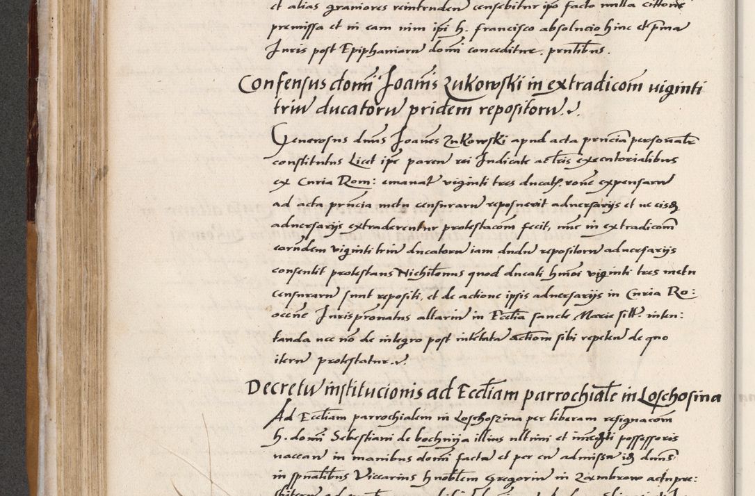 Zdjęcie nr 250 dla obiektu archiwalnego: Acta actorum coram reverendo patre domino Benedicto Isdbienski cancellario Gnesnesi, canonico et reverendissimi in Christo patris et domini domini Petri Dei gratia archiepiscopi Gnesnensis et episcopi Cracoviensis sedisque apostolice legati nati et primatis Regni Polonie, vicarioque in spiritualibus generali Cracoviensi ad annum Domini millesimum quingentisimum quadragesimum primum, cuius indictio est quatuordecima, pontificatus sanctissimi in Christo patris et domini nostri domini Pauli divina providencia pape tercii, anno ipsius septimo, feliciter continuantur. Dii cepta secundent