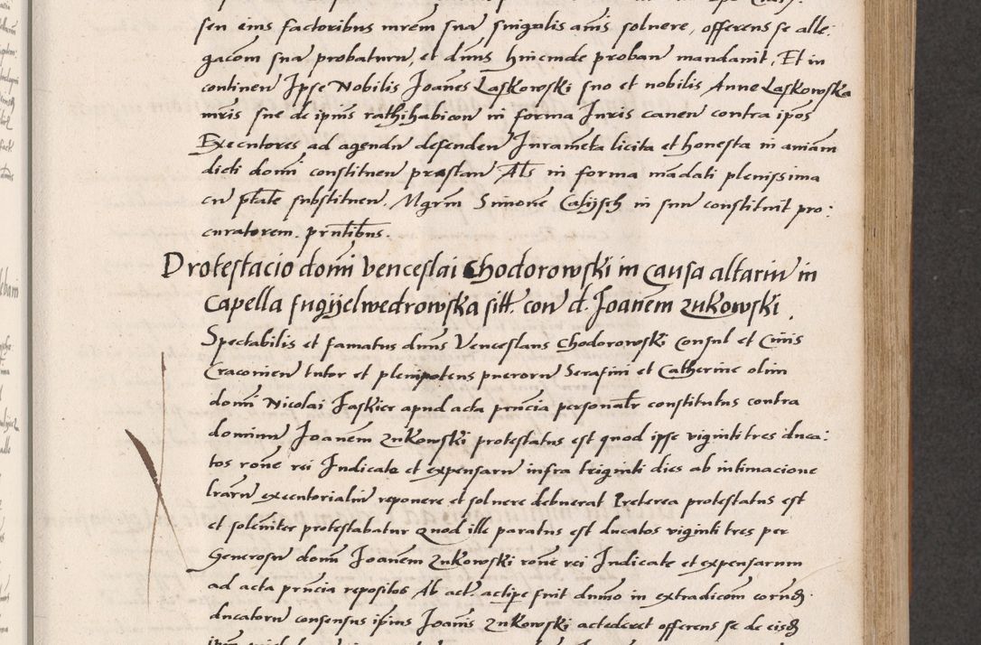 Zdjęcie nr 249 dla obiektu archiwalnego: Acta actorum coram reverendo patre domino Benedicto Isdbienski cancellario Gnesnesi, canonico et reverendissimi in Christo patris et domini domini Petri Dei gratia archiepiscopi Gnesnensis et episcopi Cracoviensis sedisque apostolice legati nati et primatis Regni Polonie, vicarioque in spiritualibus generali Cracoviensi ad annum Domini millesimum quingentisimum quadragesimum primum, cuius indictio est quatuordecima, pontificatus sanctissimi in Christo patris et domini nostri domini Pauli divina providencia pape tercii, anno ipsius septimo, feliciter continuantur. Dii cepta secundent