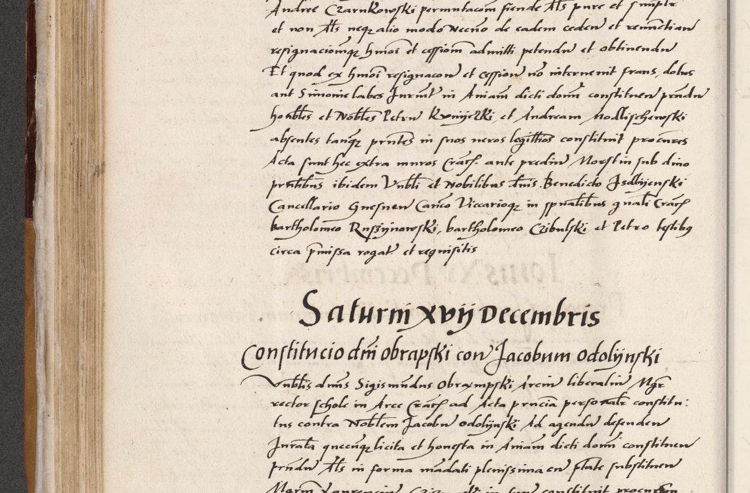 Zdjęcie nr 246 dla obiektu archiwalnego: Acta actorum coram reverendo patre domino Benedicto Isdbienski cancellario Gnesnesi, canonico et reverendissimi in Christo patris et domini domini Petri Dei gratia archiepiscopi Gnesnensis et episcopi Cracoviensis sedisque apostolice legati nati et primatis Regni Polonie, vicarioque in spiritualibus generali Cracoviensi ad annum Domini millesimum quingentisimum quadragesimum primum, cuius indictio est quatuordecima, pontificatus sanctissimi in Christo patris et domini nostri domini Pauli divina providencia pape tercii, anno ipsius septimo, feliciter continuantur. Dii cepta secundent