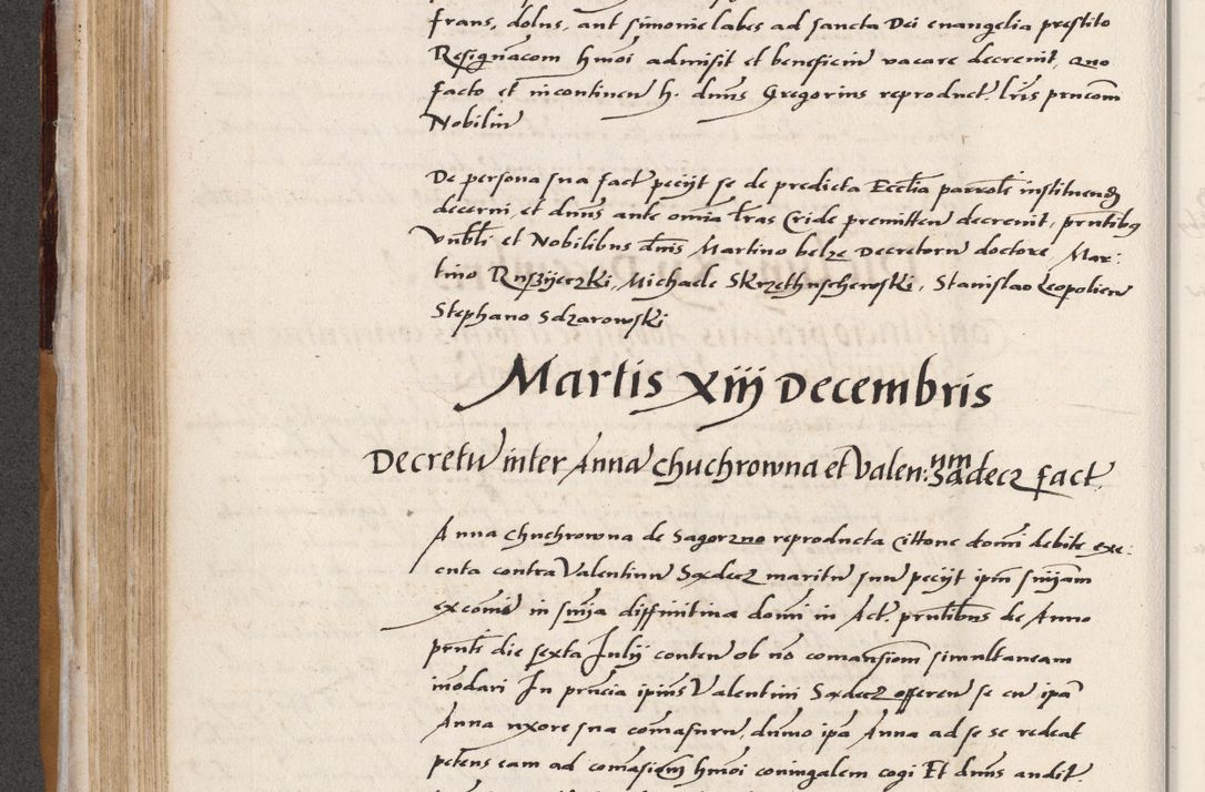 Zdjęcie nr 242 dla obiektu archiwalnego: Acta actorum coram reverendo patre domino Benedicto Isdbienski cancellario Gnesnesi, canonico et reverendissimi in Christo patris et domini domini Petri Dei gratia archiepiscopi Gnesnensis et episcopi Cracoviensis sedisque apostolice legati nati et primatis Regni Polonie, vicarioque in spiritualibus generali Cracoviensi ad annum Domini millesimum quingentisimum quadragesimum primum, cuius indictio est quatuordecima, pontificatus sanctissimi in Christo patris et domini nostri domini Pauli divina providencia pape tercii, anno ipsius septimo, feliciter continuantur. Dii cepta secundent