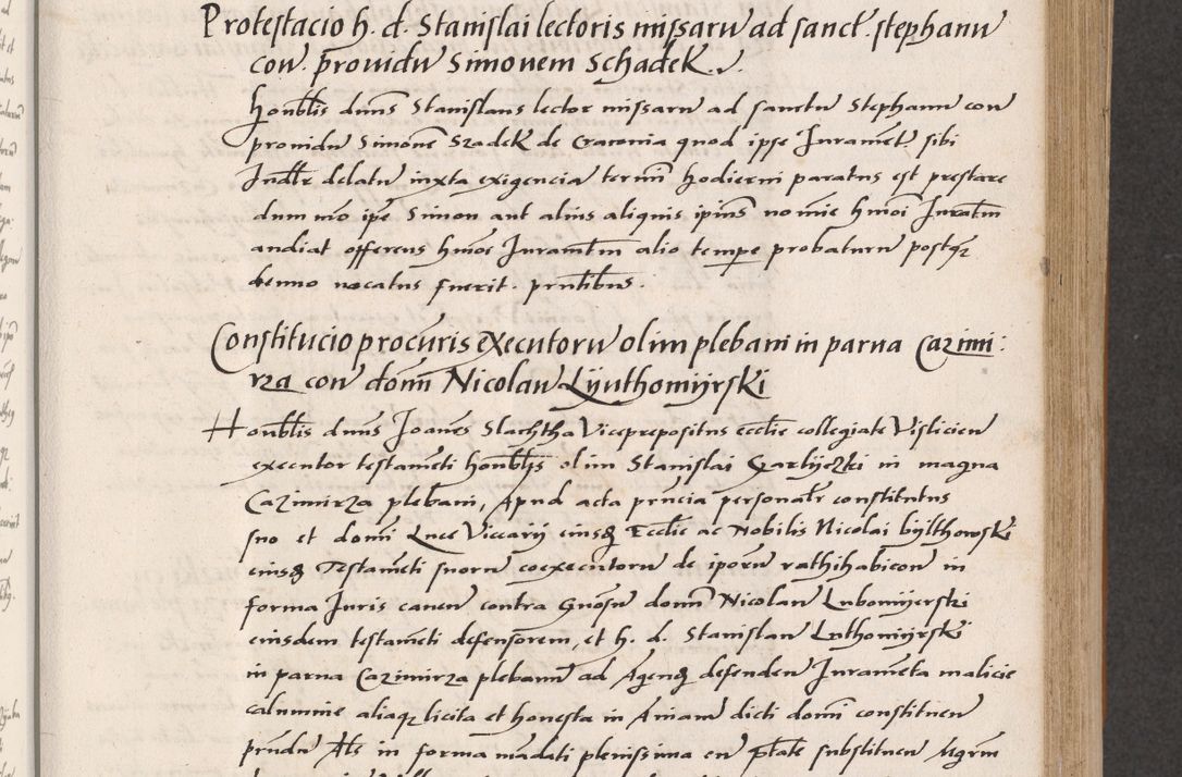 Zdjęcie nr 239 dla obiektu archiwalnego: Acta actorum coram reverendo patre domino Benedicto Isdbienski cancellario Gnesnesi, canonico et reverendissimi in Christo patris et domini domini Petri Dei gratia archiepiscopi Gnesnensis et episcopi Cracoviensis sedisque apostolice legati nati et primatis Regni Polonie, vicarioque in spiritualibus generali Cracoviensi ad annum Domini millesimum quingentisimum quadragesimum primum, cuius indictio est quatuordecima, pontificatus sanctissimi in Christo patris et domini nostri domini Pauli divina providencia pape tercii, anno ipsius septimo, feliciter continuantur. Dii cepta secundent