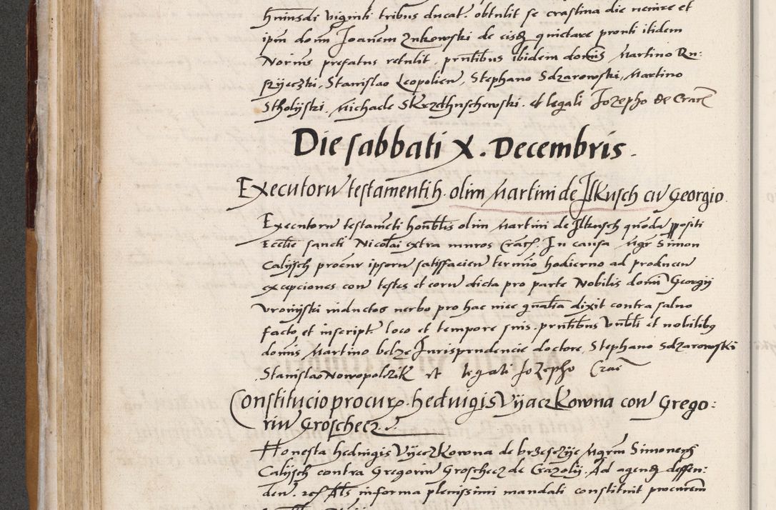 Zdjęcie nr 236 dla obiektu archiwalnego: Acta actorum coram reverendo patre domino Benedicto Isdbienski cancellario Gnesnesi, canonico et reverendissimi in Christo patris et domini domini Petri Dei gratia archiepiscopi Gnesnensis et episcopi Cracoviensis sedisque apostolice legati nati et primatis Regni Polonie, vicarioque in spiritualibus generali Cracoviensi ad annum Domini millesimum quingentisimum quadragesimum primum, cuius indictio est quatuordecima, pontificatus sanctissimi in Christo patris et domini nostri domini Pauli divina providencia pape tercii, anno ipsius septimo, feliciter continuantur. Dii cepta secundent
