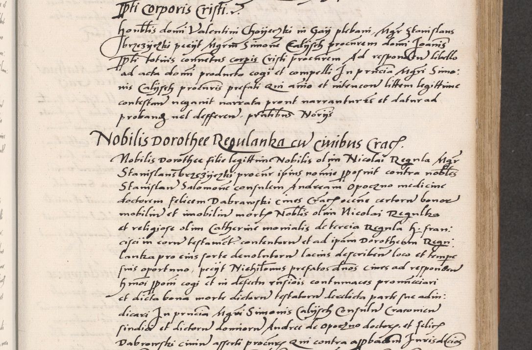 Zdjęcie nr 227 dla obiektu archiwalnego: Acta actorum coram reverendo patre domino Benedicto Isdbienski cancellario Gnesnesi, canonico et reverendissimi in Christo patris et domini domini Petri Dei gratia archiepiscopi Gnesnensis et episcopi Cracoviensis sedisque apostolice legati nati et primatis Regni Polonie, vicarioque in spiritualibus generali Cracoviensi ad annum Domini millesimum quingentisimum quadragesimum primum, cuius indictio est quatuordecima, pontificatus sanctissimi in Christo patris et domini nostri domini Pauli divina providencia pape tercii, anno ipsius septimo, feliciter continuantur. Dii cepta secundent