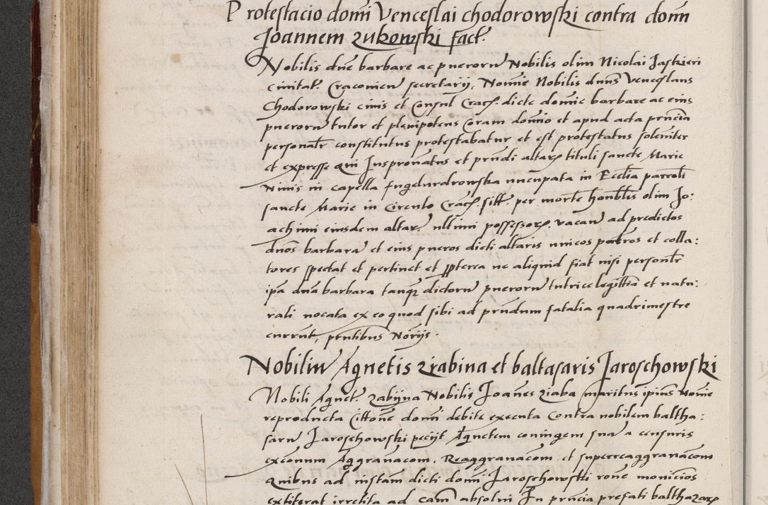 Zdjęcie nr 224 dla obiektu archiwalnego: Acta actorum coram reverendo patre domino Benedicto Isdbienski cancellario Gnesnesi, canonico et reverendissimi in Christo patris et domini domini Petri Dei gratia archiepiscopi Gnesnensis et episcopi Cracoviensis sedisque apostolice legati nati et primatis Regni Polonie, vicarioque in spiritualibus generali Cracoviensi ad annum Domini millesimum quingentisimum quadragesimum primum, cuius indictio est quatuordecima, pontificatus sanctissimi in Christo patris et domini nostri domini Pauli divina providencia pape tercii, anno ipsius septimo, feliciter continuantur. Dii cepta secundent