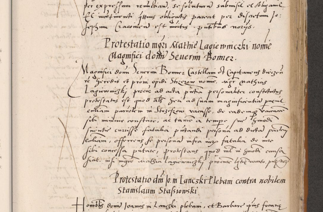 Zdjęcie nr 407 dla obiektu archiwalnego: Acta actorum coram reverendo patre domino Benedicto Isdbienski cancellario Gnesnesi, canonico et reverendissimi in Christo patris et domini domini Petri Dei gratia archiepiscopi Gnesnensis et episcopi Cracoviensis sedisque apostolice legati nati et primatis Regni Polonie, vicarioque in spiritualibus generali Cracoviensi ad annum Domini millesimum quingentisimum quadragesimum primum, cuius indictio est quatuordecima, pontificatus sanctissimi in Christo patris et domini nostri domini Pauli divina providencia pape tercii, anno ipsius septimo, feliciter continuantur. Dii cepta secundent