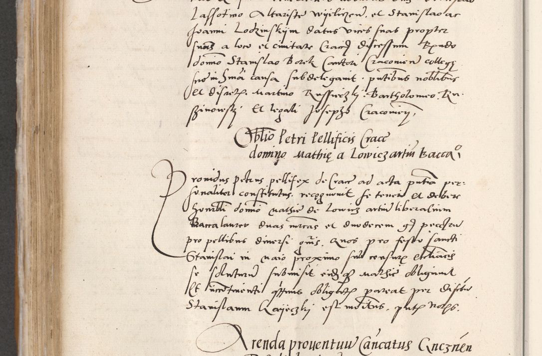 Zdjęcie nr 410 dla obiektu archiwalnego: Acta actorum coram reverendo patre domino Benedicto Isdbienski cancellario Gnesnesi, canonico et reverendissimi in Christo patris et domini domini Petri Dei gratia archiepiscopi Gnesnensis et episcopi Cracoviensis sedisque apostolice legati nati et primatis Regni Polonie, vicarioque in spiritualibus generali Cracoviensi ad annum Domini millesimum quingentisimum quadragesimum primum, cuius indictio est quatuordecima, pontificatus sanctissimi in Christo patris et domini nostri domini Pauli divina providencia pape tercii, anno ipsius septimo, feliciter continuantur. Dii cepta secundent