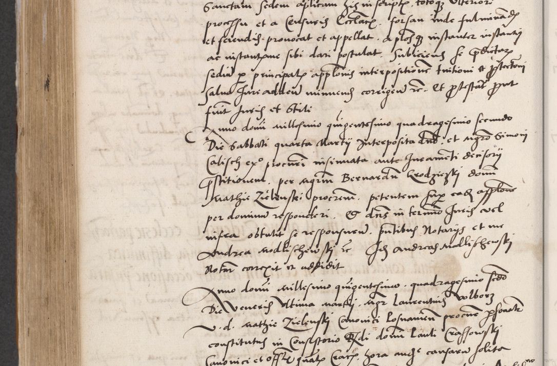 Zdjęcie nr 604 dla obiektu archiwalnego: Acta actorum coram reverendo patre domino Benedicto Isdbienski cancellario Gnesnesi, canonico et reverendissimi in Christo patris et domini domini Petri Dei gratia archiepiscopi Gnesnensis et episcopi Cracoviensis sedisque apostolice legati nati et primatis Regni Polonie, vicarioque in spiritualibus generali Cracoviensi ad annum Domini millesimum quingentisimum quadragesimum primum, cuius indictio est quatuordecima, pontificatus sanctissimi in Christo patris et domini nostri domini Pauli divina providencia pape tercii, anno ipsius septimo, feliciter continuantur. Dii cepta secundent