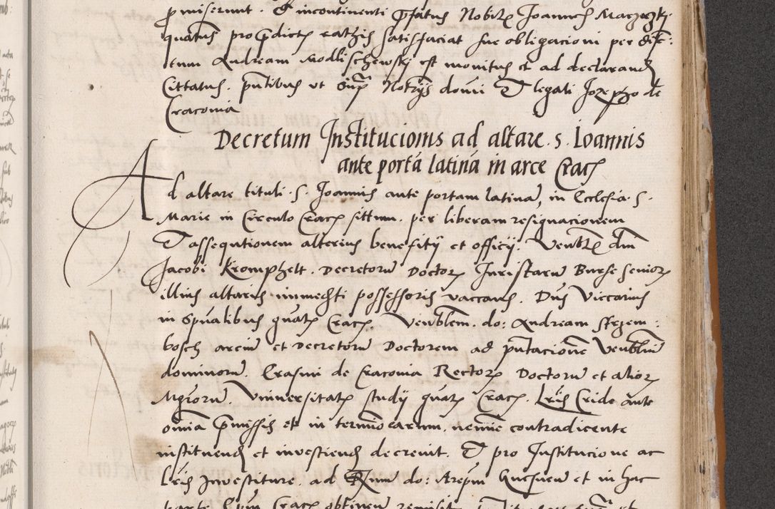 Zdjęcie nr 601 dla obiektu archiwalnego: Acta actorum coram reverendo patre domino Benedicto Isdbienski cancellario Gnesnesi, canonico et reverendissimi in Christo patris et domini domini Petri Dei gratia archiepiscopi Gnesnensis et episcopi Cracoviensis sedisque apostolice legati nati et primatis Regni Polonie, vicarioque in spiritualibus generali Cracoviensi ad annum Domini millesimum quingentisimum quadragesimum primum, cuius indictio est quatuordecima, pontificatus sanctissimi in Christo patris et domini nostri domini Pauli divina providencia pape tercii, anno ipsius septimo, feliciter continuantur. Dii cepta secundent