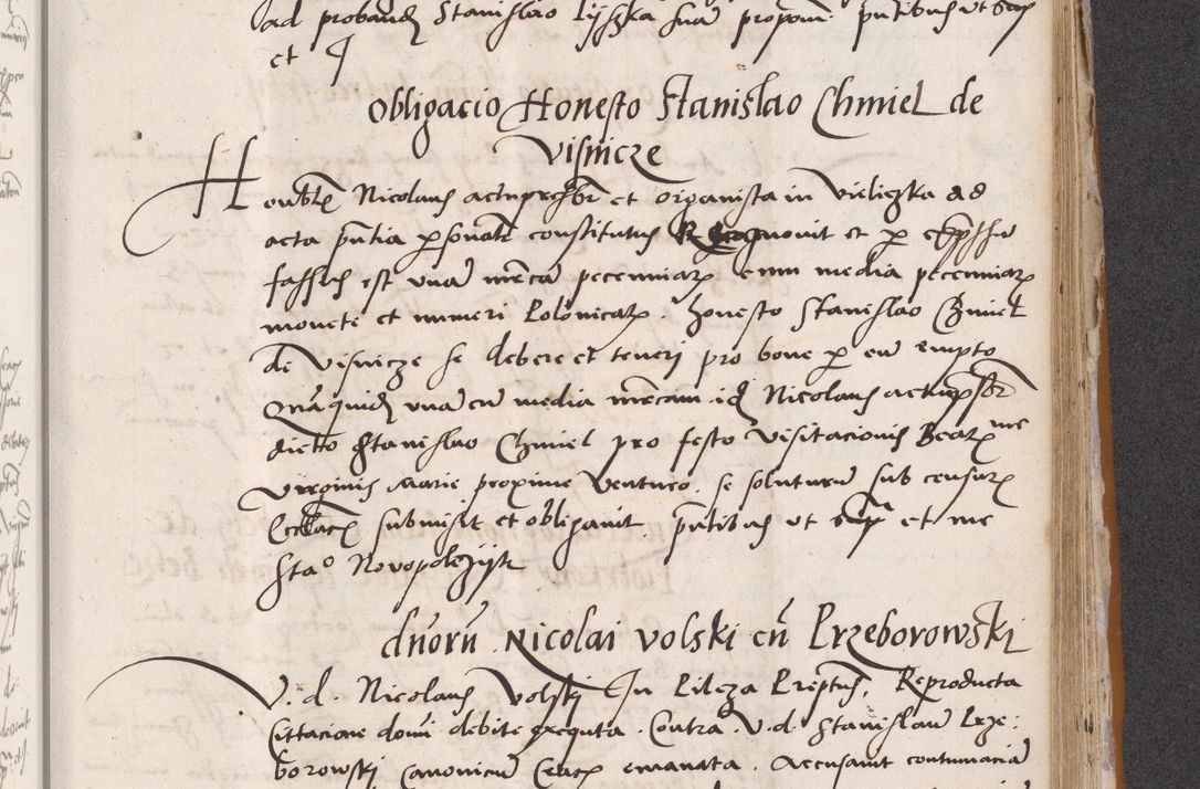 Zdjęcie nr 595 dla obiektu archiwalnego: Acta actorum coram reverendo patre domino Benedicto Isdbienski cancellario Gnesnesi, canonico et reverendissimi in Christo patris et domini domini Petri Dei gratia archiepiscopi Gnesnensis et episcopi Cracoviensis sedisque apostolice legati nati et primatis Regni Polonie, vicarioque in spiritualibus generali Cracoviensi ad annum Domini millesimum quingentisimum quadragesimum primum, cuius indictio est quatuordecima, pontificatus sanctissimi in Christo patris et domini nostri domini Pauli divina providencia pape tercii, anno ipsius septimo, feliciter continuantur. Dii cepta secundent