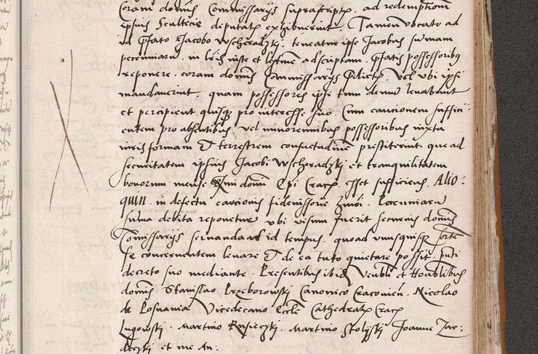 Zdjęcie nr 591 dla obiektu archiwalnego: Acta actorum coram reverendo patre domino Benedicto Isdbienski cancellario Gnesnesi, canonico et reverendissimi in Christo patris et domini domini Petri Dei gratia archiepiscopi Gnesnensis et episcopi Cracoviensis sedisque apostolice legati nati et primatis Regni Polonie, vicarioque in spiritualibus generali Cracoviensi ad annum Domini millesimum quingentisimum quadragesimum primum, cuius indictio est quatuordecima, pontificatus sanctissimi in Christo patris et domini nostri domini Pauli divina providencia pape tercii, anno ipsius septimo, feliciter continuantur. Dii cepta secundent