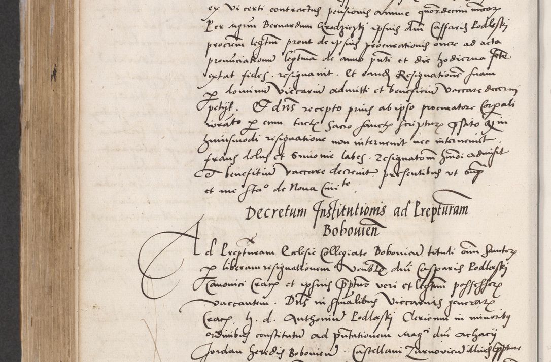 Zdjęcie nr 574 dla obiektu archiwalnego: Acta actorum coram reverendo patre domino Benedicto Isdbienski cancellario Gnesnesi, canonico et reverendissimi in Christo patris et domini domini Petri Dei gratia archiepiscopi Gnesnensis et episcopi Cracoviensis sedisque apostolice legati nati et primatis Regni Polonie, vicarioque in spiritualibus generali Cracoviensi ad annum Domini millesimum quingentisimum quadragesimum primum, cuius indictio est quatuordecima, pontificatus sanctissimi in Christo patris et domini nostri domini Pauli divina providencia pape tercii, anno ipsius septimo, feliciter continuantur. Dii cepta secundent