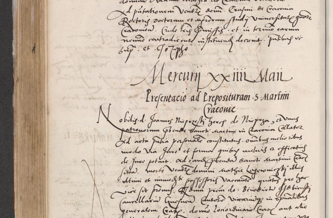 Zdjęcie nr 568 dla obiektu archiwalnego: Acta actorum coram reverendo patre domino Benedicto Isdbienski cancellario Gnesnesi, canonico et reverendissimi in Christo patris et domini domini Petri Dei gratia archiepiscopi Gnesnensis et episcopi Cracoviensis sedisque apostolice legati nati et primatis Regni Polonie, vicarioque in spiritualibus generali Cracoviensi ad annum Domini millesimum quingentisimum quadragesimum primum, cuius indictio est quatuordecima, pontificatus sanctissimi in Christo patris et domini nostri domini Pauli divina providencia pape tercii, anno ipsius septimo, feliciter continuantur. Dii cepta secundent