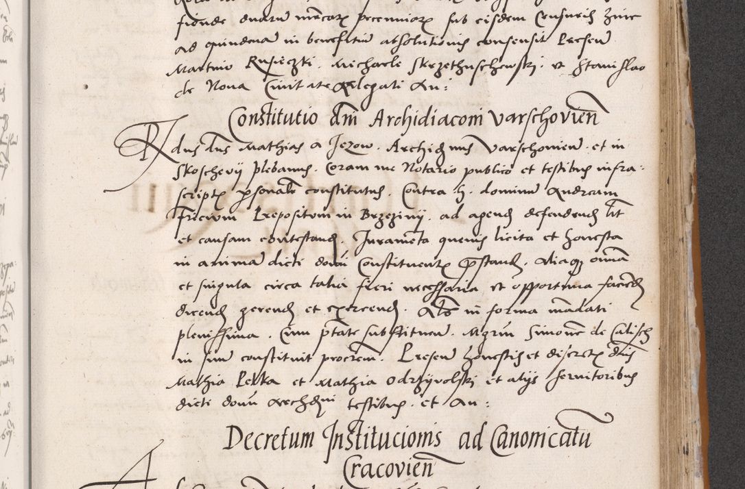 Zdjęcie nr 565 dla obiektu archiwalnego: Acta actorum coram reverendo patre domino Benedicto Isdbienski cancellario Gnesnesi, canonico et reverendissimi in Christo patris et domini domini Petri Dei gratia archiepiscopi Gnesnensis et episcopi Cracoviensis sedisque apostolice legati nati et primatis Regni Polonie, vicarioque in spiritualibus generali Cracoviensi ad annum Domini millesimum quingentisimum quadragesimum primum, cuius indictio est quatuordecima, pontificatus sanctissimi in Christo patris et domini nostri domini Pauli divina providencia pape tercii, anno ipsius septimo, feliciter continuantur. Dii cepta secundent