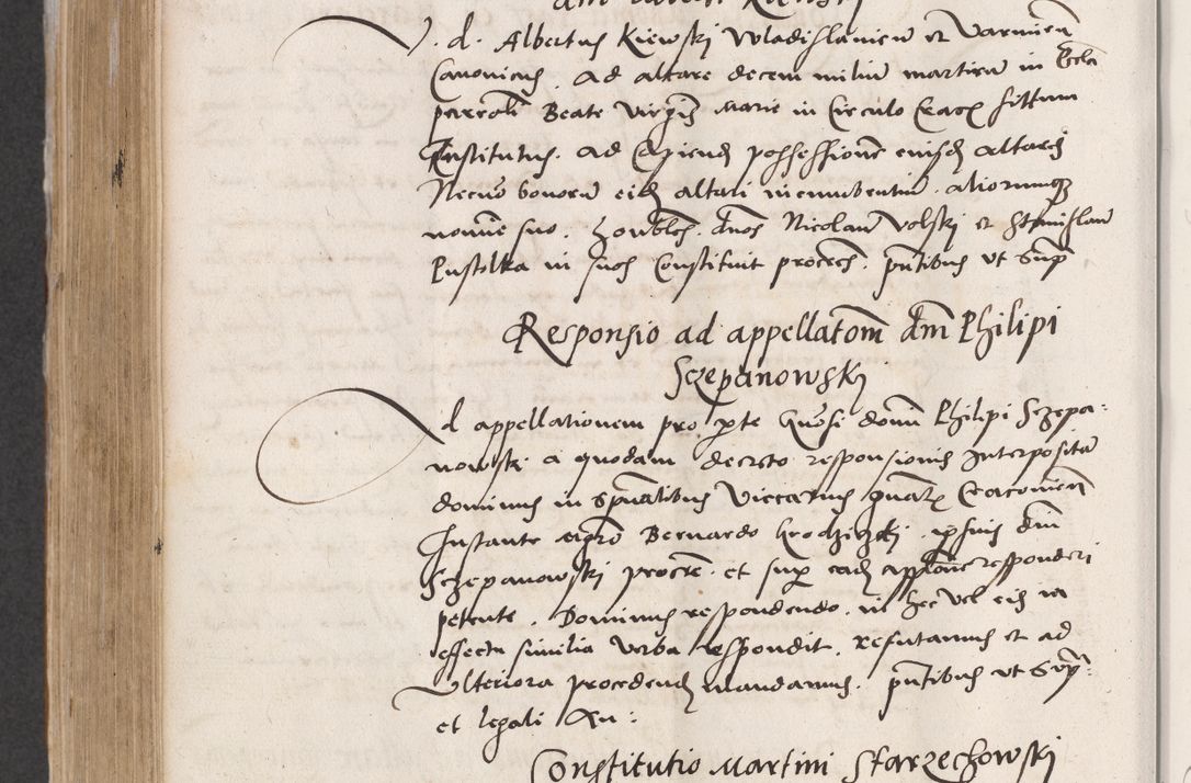 Zdjęcie nr 564 dla obiektu archiwalnego: Acta actorum coram reverendo patre domino Benedicto Isdbienski cancellario Gnesnesi, canonico et reverendissimi in Christo patris et domini domini Petri Dei gratia archiepiscopi Gnesnensis et episcopi Cracoviensis sedisque apostolice legati nati et primatis Regni Polonie, vicarioque in spiritualibus generali Cracoviensi ad annum Domini millesimum quingentisimum quadragesimum primum, cuius indictio est quatuordecima, pontificatus sanctissimi in Christo patris et domini nostri domini Pauli divina providencia pape tercii, anno ipsius septimo, feliciter continuantur. Dii cepta secundent