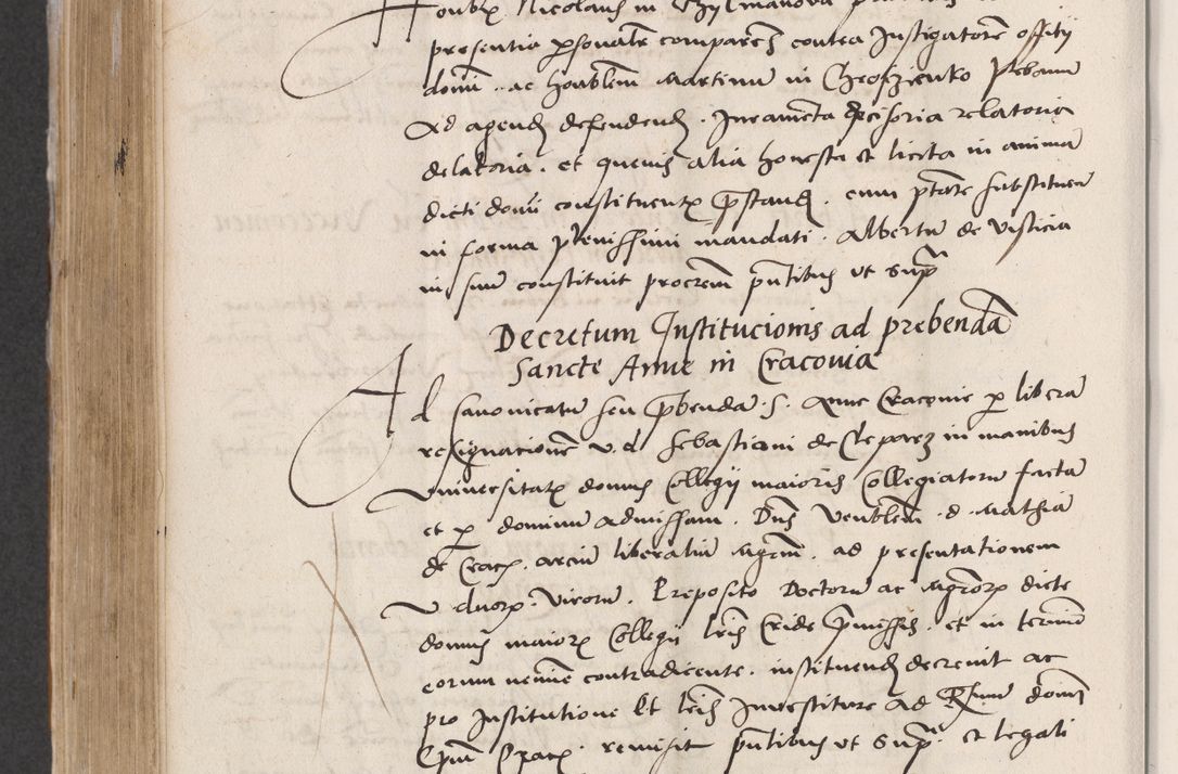 Zdjęcie nr 560 dla obiektu archiwalnego: Acta actorum coram reverendo patre domino Benedicto Isdbienski cancellario Gnesnesi, canonico et reverendissimi in Christo patris et domini domini Petri Dei gratia archiepiscopi Gnesnensis et episcopi Cracoviensis sedisque apostolice legati nati et primatis Regni Polonie, vicarioque in spiritualibus generali Cracoviensi ad annum Domini millesimum quingentisimum quadragesimum primum, cuius indictio est quatuordecima, pontificatus sanctissimi in Christo patris et domini nostri domini Pauli divina providencia pape tercii, anno ipsius septimo, feliciter continuantur. Dii cepta secundent