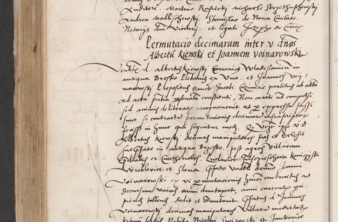 Zdjęcie nr 556 dla obiektu archiwalnego: Acta actorum coram reverendo patre domino Benedicto Isdbienski cancellario Gnesnesi, canonico et reverendissimi in Christo patris et domini domini Petri Dei gratia archiepiscopi Gnesnensis et episcopi Cracoviensis sedisque apostolice legati nati et primatis Regni Polonie, vicarioque in spiritualibus generali Cracoviensi ad annum Domini millesimum quingentisimum quadragesimum primum, cuius indictio est quatuordecima, pontificatus sanctissimi in Christo patris et domini nostri domini Pauli divina providencia pape tercii, anno ipsius septimo, feliciter continuantur. Dii cepta secundent