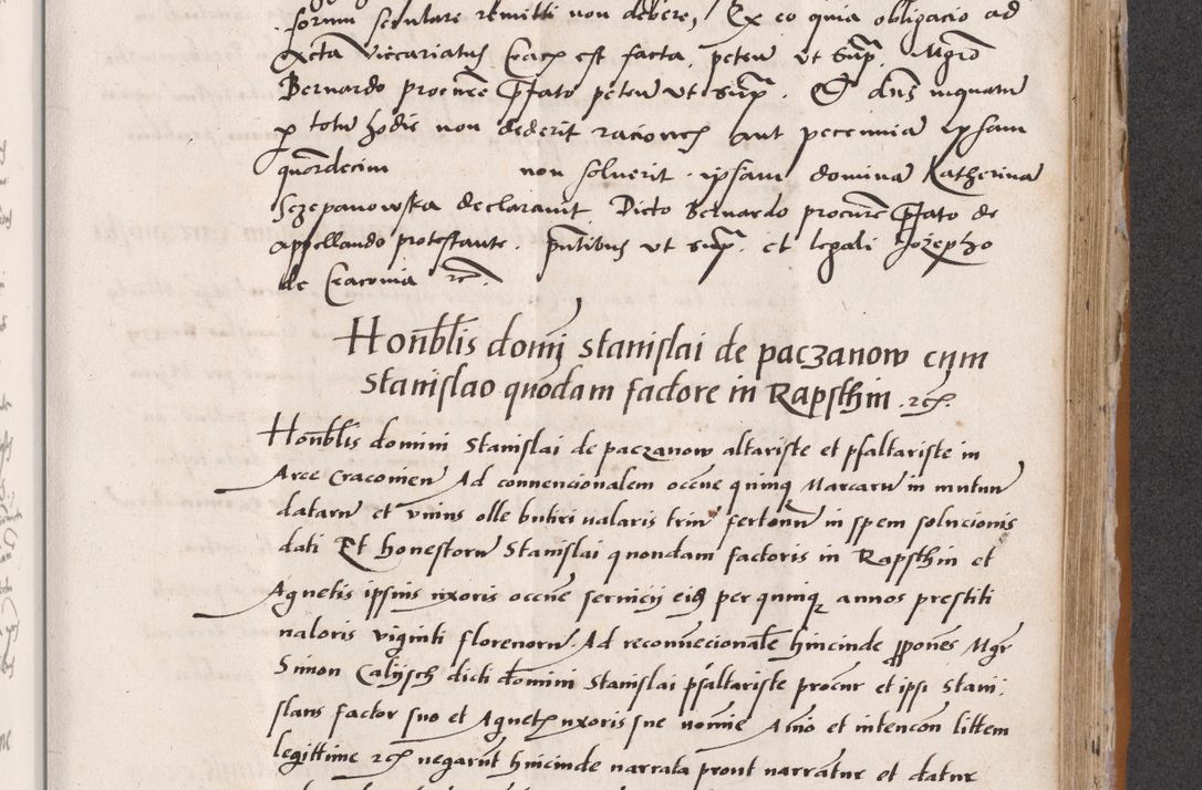 Zdjęcie nr 533 dla obiektu archiwalnego: Acta actorum coram reverendo patre domino Benedicto Isdbienski cancellario Gnesnesi, canonico et reverendissimi in Christo patris et domini domini Petri Dei gratia archiepiscopi Gnesnensis et episcopi Cracoviensis sedisque apostolice legati nati et primatis Regni Polonie, vicarioque in spiritualibus generali Cracoviensi ad annum Domini millesimum quingentisimum quadragesimum primum, cuius indictio est quatuordecima, pontificatus sanctissimi in Christo patris et domini nostri domini Pauli divina providencia pape tercii, anno ipsius septimo, feliciter continuantur. Dii cepta secundent
