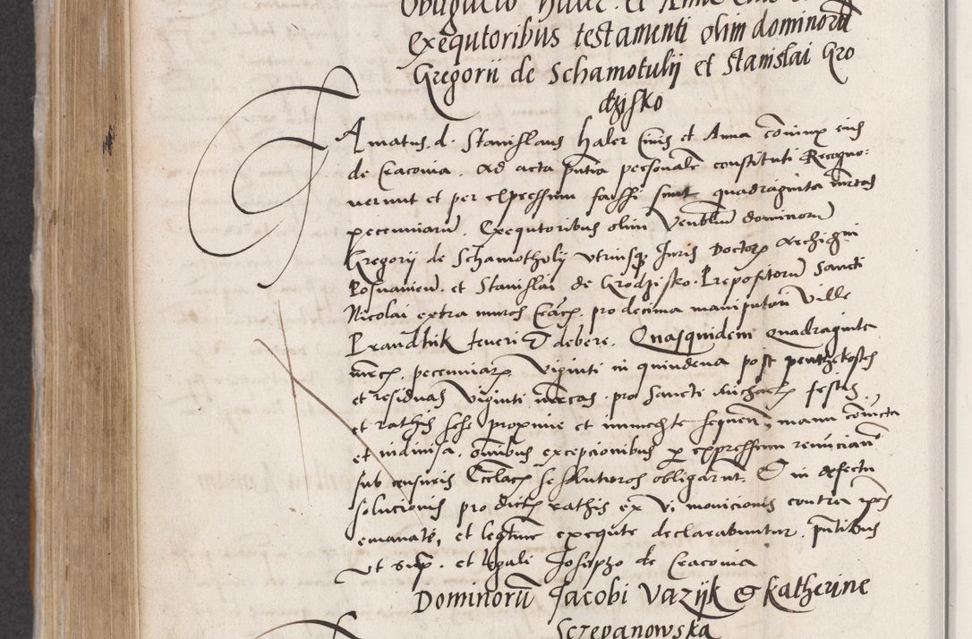 Zdjęcie nr 532 dla obiektu archiwalnego: Acta actorum coram reverendo patre domino Benedicto Isdbienski cancellario Gnesnesi, canonico et reverendissimi in Christo patris et domini domini Petri Dei gratia archiepiscopi Gnesnensis et episcopi Cracoviensis sedisque apostolice legati nati et primatis Regni Polonie, vicarioque in spiritualibus generali Cracoviensi ad annum Domini millesimum quingentisimum quadragesimum primum, cuius indictio est quatuordecima, pontificatus sanctissimi in Christo patris et domini nostri domini Pauli divina providencia pape tercii, anno ipsius septimo, feliciter continuantur. Dii cepta secundent