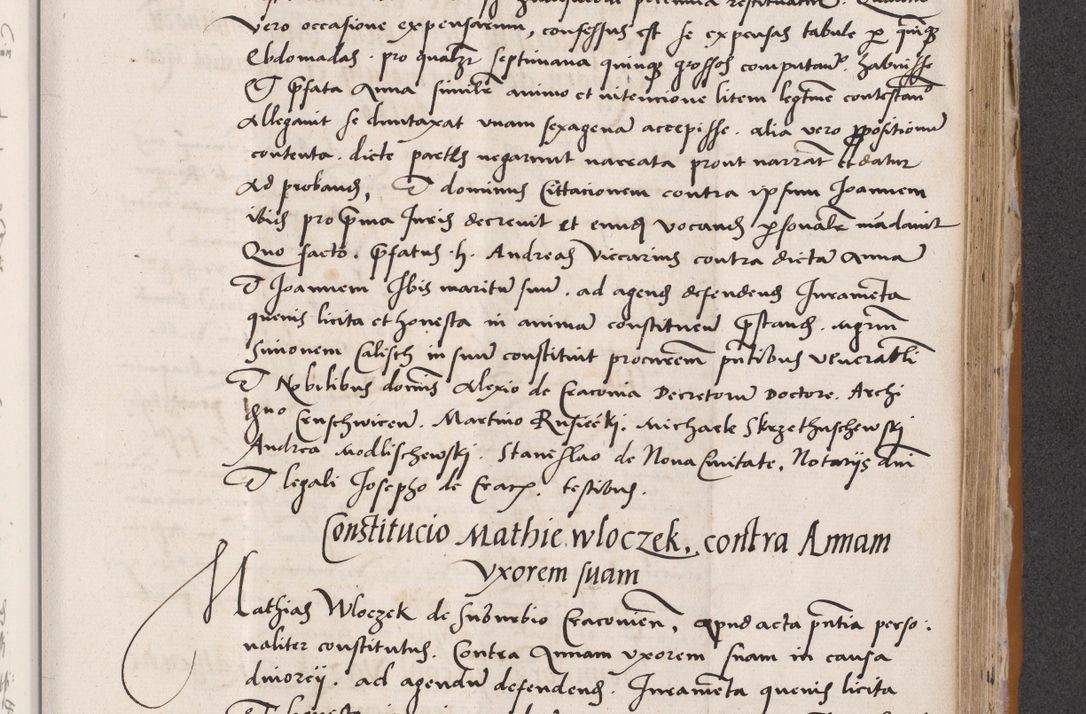 Zdjęcie nr 531 dla obiektu archiwalnego: Acta actorum coram reverendo patre domino Benedicto Isdbienski cancellario Gnesnesi, canonico et reverendissimi in Christo patris et domini domini Petri Dei gratia archiepiscopi Gnesnensis et episcopi Cracoviensis sedisque apostolice legati nati et primatis Regni Polonie, vicarioque in spiritualibus generali Cracoviensi ad annum Domini millesimum quingentisimum quadragesimum primum, cuius indictio est quatuordecima, pontificatus sanctissimi in Christo patris et domini nostri domini Pauli divina providencia pape tercii, anno ipsius septimo, feliciter continuantur. Dii cepta secundent