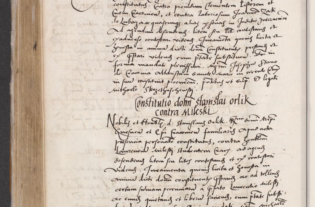 Zdjęcie nr 530 dla obiektu archiwalnego: Acta actorum coram reverendo patre domino Benedicto Isdbienski cancellario Gnesnesi, canonico et reverendissimi in Christo patris et domini domini Petri Dei gratia archiepiscopi Gnesnensis et episcopi Cracoviensis sedisque apostolice legati nati et primatis Regni Polonie, vicarioque in spiritualibus generali Cracoviensi ad annum Domini millesimum quingentisimum quadragesimum primum, cuius indictio est quatuordecima, pontificatus sanctissimi in Christo patris et domini nostri domini Pauli divina providencia pape tercii, anno ipsius septimo, feliciter continuantur. Dii cepta secundent