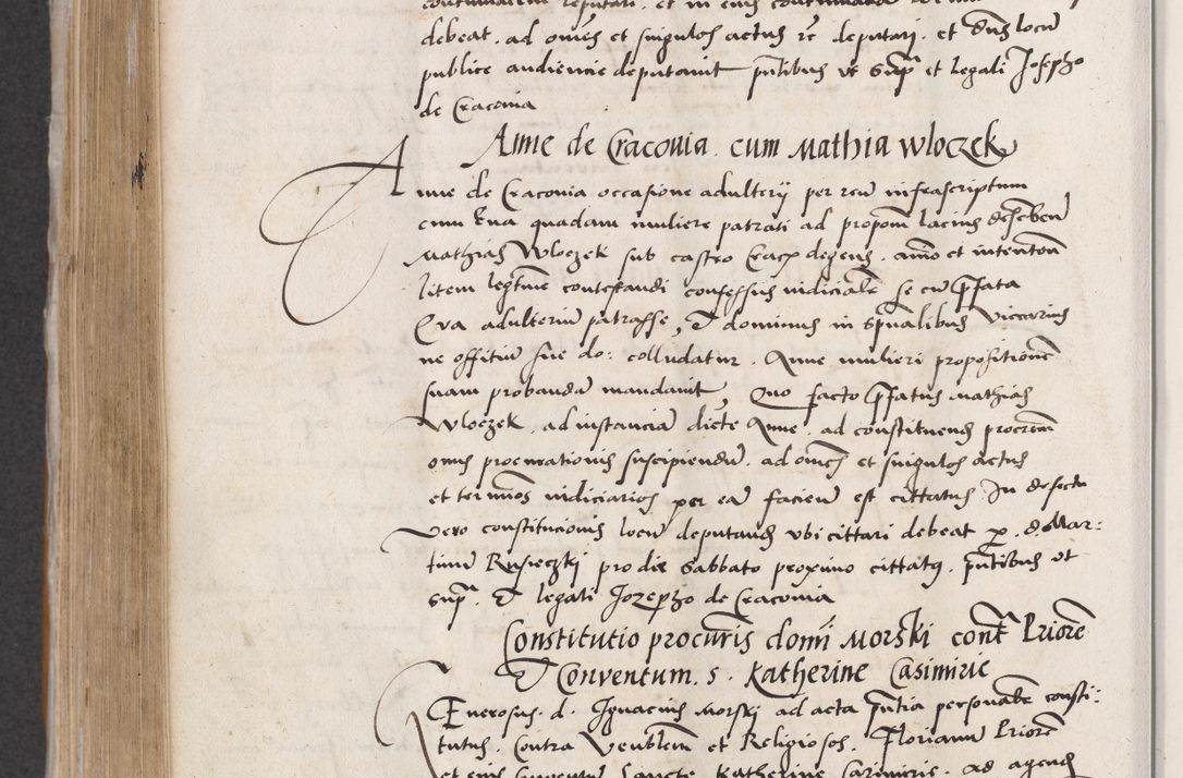 Zdjęcie nr 526 dla obiektu archiwalnego: Acta actorum coram reverendo patre domino Benedicto Isdbienski cancellario Gnesnesi, canonico et reverendissimi in Christo patris et domini domini Petri Dei gratia archiepiscopi Gnesnensis et episcopi Cracoviensis sedisque apostolice legati nati et primatis Regni Polonie, vicarioque in spiritualibus generali Cracoviensi ad annum Domini millesimum quingentisimum quadragesimum primum, cuius indictio est quatuordecima, pontificatus sanctissimi in Christo patris et domini nostri domini Pauli divina providencia pape tercii, anno ipsius septimo, feliciter continuantur. Dii cepta secundent