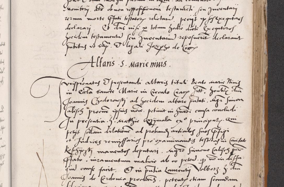 Zdjęcie nr 525 dla obiektu archiwalnego: Acta actorum coram reverendo patre domino Benedicto Isdbienski cancellario Gnesnesi, canonico et reverendissimi in Christo patris et domini domini Petri Dei gratia archiepiscopi Gnesnensis et episcopi Cracoviensis sedisque apostolice legati nati et primatis Regni Polonie, vicarioque in spiritualibus generali Cracoviensi ad annum Domini millesimum quingentisimum quadragesimum primum, cuius indictio est quatuordecima, pontificatus sanctissimi in Christo patris et domini nostri domini Pauli divina providencia pape tercii, anno ipsius septimo, feliciter continuantur. Dii cepta secundent