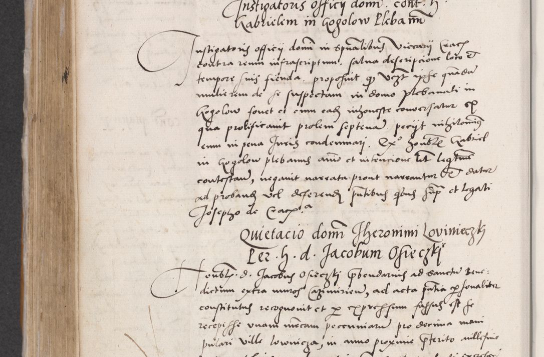 Zdjęcie nr 522 dla obiektu archiwalnego: Acta actorum coram reverendo patre domino Benedicto Isdbienski cancellario Gnesnesi, canonico et reverendissimi in Christo patris et domini domini Petri Dei gratia archiepiscopi Gnesnensis et episcopi Cracoviensis sedisque apostolice legati nati et primatis Regni Polonie, vicarioque in spiritualibus generali Cracoviensi ad annum Domini millesimum quingentisimum quadragesimum primum, cuius indictio est quatuordecima, pontificatus sanctissimi in Christo patris et domini nostri domini Pauli divina providencia pape tercii, anno ipsius septimo, feliciter continuantur. Dii cepta secundent