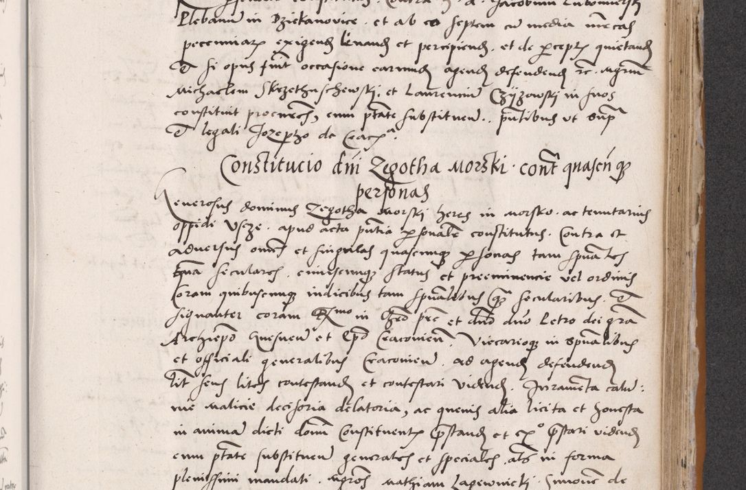 Zdjęcie nr 521 dla obiektu archiwalnego: Acta actorum coram reverendo patre domino Benedicto Isdbienski cancellario Gnesnesi, canonico et reverendissimi in Christo patris et domini domini Petri Dei gratia archiepiscopi Gnesnensis et episcopi Cracoviensis sedisque apostolice legati nati et primatis Regni Polonie, vicarioque in spiritualibus generali Cracoviensi ad annum Domini millesimum quingentisimum quadragesimum primum, cuius indictio est quatuordecima, pontificatus sanctissimi in Christo patris et domini nostri domini Pauli divina providencia pape tercii, anno ipsius septimo, feliciter continuantur. Dii cepta secundent