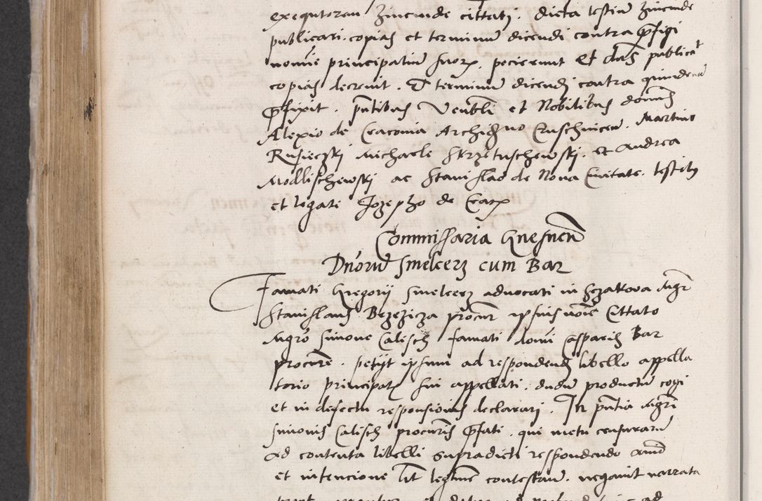 Zdjęcie nr 518 dla obiektu archiwalnego: Acta actorum coram reverendo patre domino Benedicto Isdbienski cancellario Gnesnesi, canonico et reverendissimi in Christo patris et domini domini Petri Dei gratia archiepiscopi Gnesnensis et episcopi Cracoviensis sedisque apostolice legati nati et primatis Regni Polonie, vicarioque in spiritualibus generali Cracoviensi ad annum Domini millesimum quingentisimum quadragesimum primum, cuius indictio est quatuordecima, pontificatus sanctissimi in Christo patris et domini nostri domini Pauli divina providencia pape tercii, anno ipsius septimo, feliciter continuantur. Dii cepta secundent