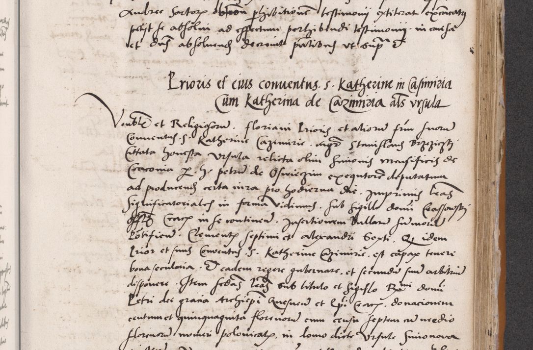 Zdjęcie nr 515 dla obiektu archiwalnego: Acta actorum coram reverendo patre domino Benedicto Isdbienski cancellario Gnesnesi, canonico et reverendissimi in Christo patris et domini domini Petri Dei gratia archiepiscopi Gnesnensis et episcopi Cracoviensis sedisque apostolice legati nati et primatis Regni Polonie, vicarioque in spiritualibus generali Cracoviensi ad annum Domini millesimum quingentisimum quadragesimum primum, cuius indictio est quatuordecima, pontificatus sanctissimi in Christo patris et domini nostri domini Pauli divina providencia pape tercii, anno ipsius septimo, feliciter continuantur. Dii cepta secundent