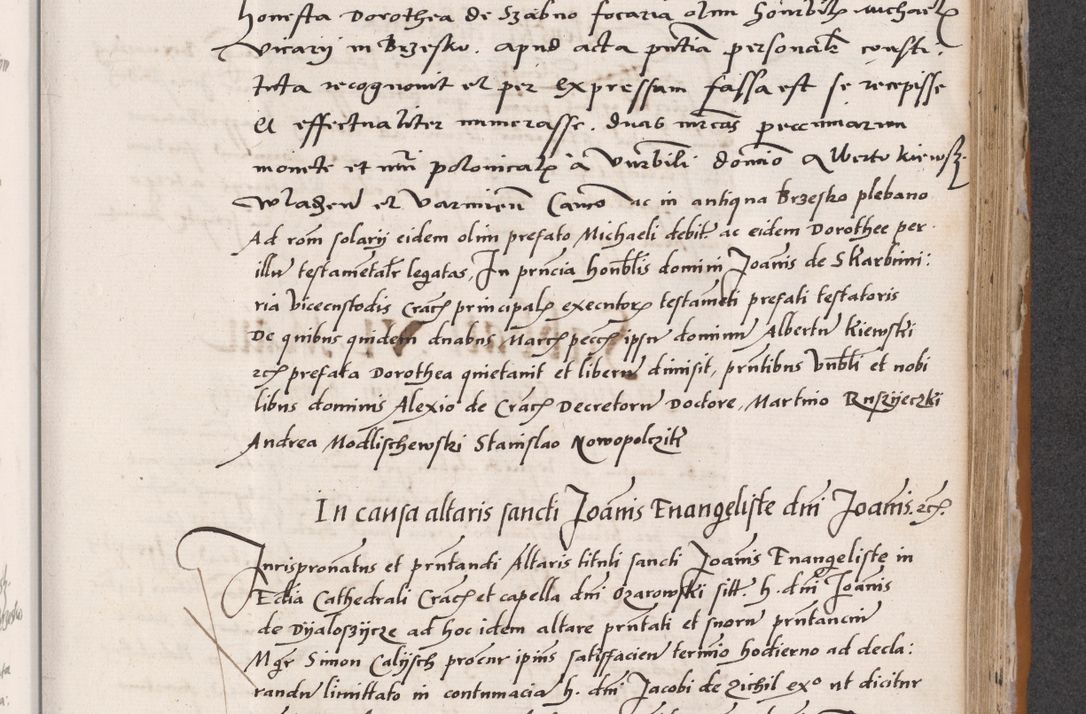 Zdjęcie nr 513 dla obiektu archiwalnego: Acta actorum coram reverendo patre domino Benedicto Isdbienski cancellario Gnesnesi, canonico et reverendissimi in Christo patris et domini domini Petri Dei gratia archiepiscopi Gnesnensis et episcopi Cracoviensis sedisque apostolice legati nati et primatis Regni Polonie, vicarioque in spiritualibus generali Cracoviensi ad annum Domini millesimum quingentisimum quadragesimum primum, cuius indictio est quatuordecima, pontificatus sanctissimi in Christo patris et domini nostri domini Pauli divina providencia pape tercii, anno ipsius septimo, feliciter continuantur. Dii cepta secundent