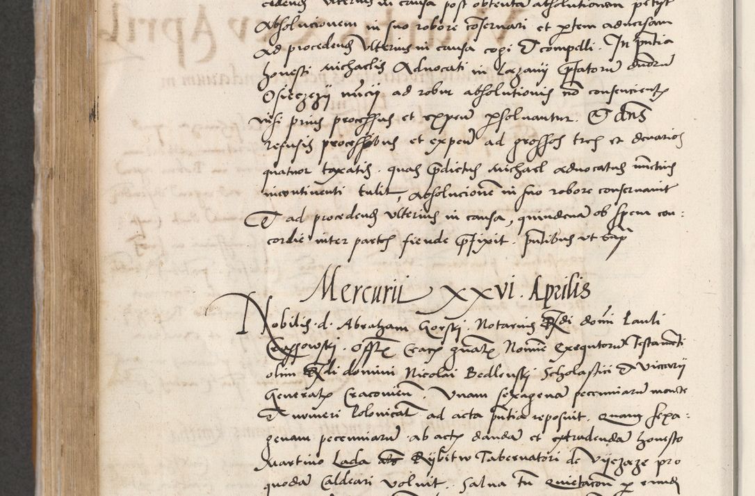 Zdjęcie nr 496 dla obiektu archiwalnego: Acta actorum coram reverendo patre domino Benedicto Isdbienski cancellario Gnesnesi, canonico et reverendissimi in Christo patris et domini domini Petri Dei gratia archiepiscopi Gnesnensis et episcopi Cracoviensis sedisque apostolice legati nati et primatis Regni Polonie, vicarioque in spiritualibus generali Cracoviensi ad annum Domini millesimum quingentisimum quadragesimum primum, cuius indictio est quatuordecima, pontificatus sanctissimi in Christo patris et domini nostri domini Pauli divina providencia pape tercii, anno ipsius septimo, feliciter continuantur. Dii cepta secundent