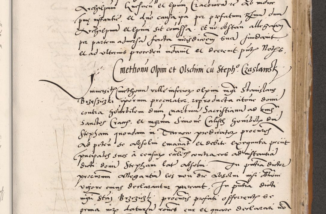Zdjęcie nr 493 dla obiektu archiwalnego: Acta actorum coram reverendo patre domino Benedicto Isdbienski cancellario Gnesnesi, canonico et reverendissimi in Christo patris et domini domini Petri Dei gratia archiepiscopi Gnesnensis et episcopi Cracoviensis sedisque apostolice legati nati et primatis Regni Polonie, vicarioque in spiritualibus generali Cracoviensi ad annum Domini millesimum quingentisimum quadragesimum primum, cuius indictio est quatuordecima, pontificatus sanctissimi in Christo patris et domini nostri domini Pauli divina providencia pape tercii, anno ipsius septimo, feliciter continuantur. Dii cepta secundent